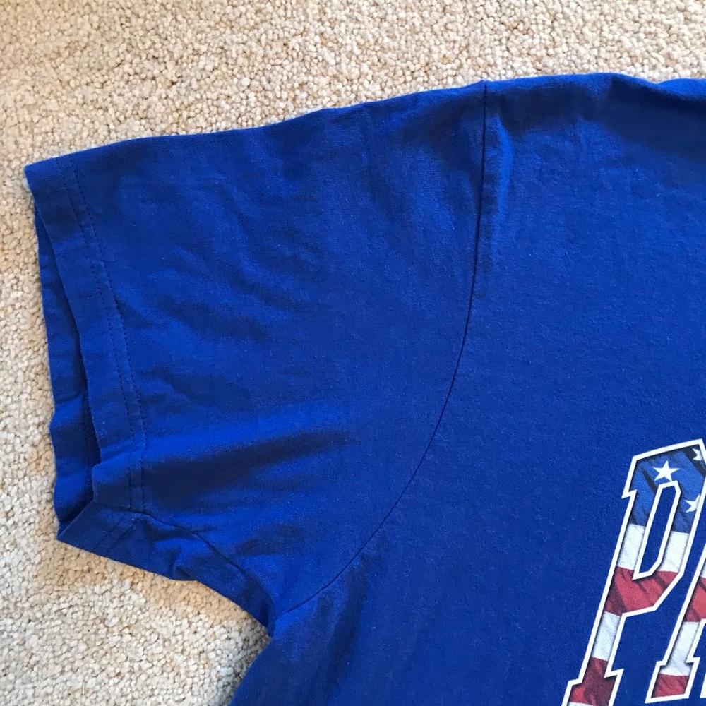 New England Patriots NFL Patriotic T-Shirt Blue - Picture 7 of 11